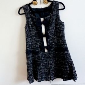 Tweed drop waist dress